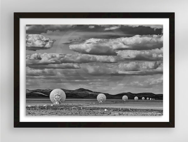 Deep Focus, Very Large Array, Socorro, New Mexico | Black & White Fine Art Photography Print for Sale | Chronoscope Pictures